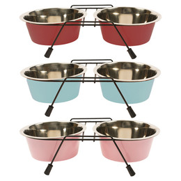 Produktbild von DUVO+ Napf-Set Dinner Set Napfständer und Näpfe - 16 cm