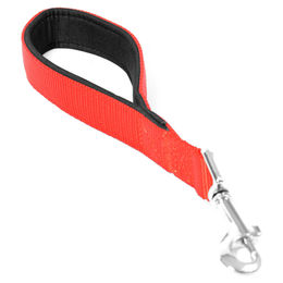 Produktbild von DUVO+ Nylon kurze doppelte Hundeleine rot - 30 cm
