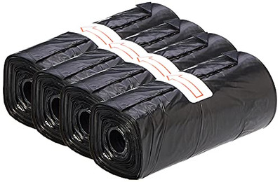 Produktbild von Duvo+ Poo Bags Auf Rolle schwarz - 4 x 20 Stk.