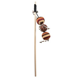 Produktbild von Duvo+ Spielangel mit gestrickten Bällen braun