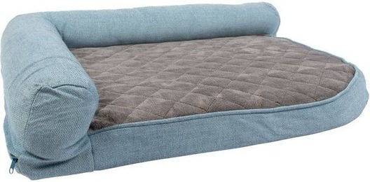 Produktbild von DUVO+ Tierbett Foam Tweed Sky blau/schwarz für Hunde