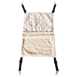 Produktbild von DUVO+ Tierbett Hängendes Bett Carrot aus Plüsch weiß