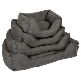 Produktbild von DUVO+ Tierbett Hundebett Textura Eco rechteckig dunkelbraun
