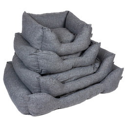 Produktbild von DUVO+ Tierbett Hundebett Textura Eco rechteckig grau