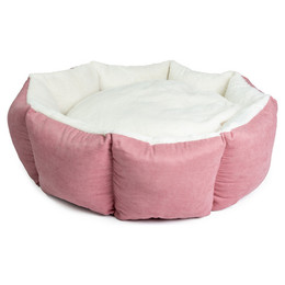 Produktbild von DUVO+ Tierbett Hundekorb Hexa Velvet rosa