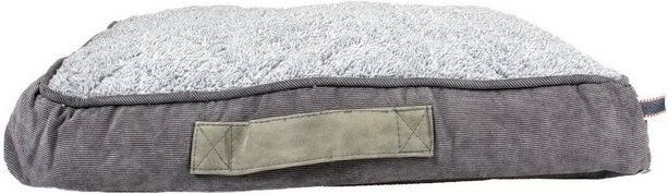 Produktbild von DUVO+ Tierkissen Corduroy Ash rechteckig schwarz/grau