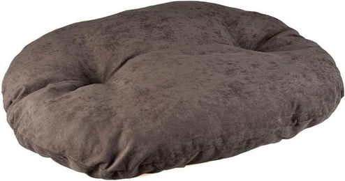 Produktbild von DUVO+ Tierkissen Hundekissen oval Velvet Concrete grau/weiß
