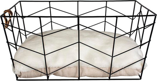 Produktbild von DUVO+ Tierkorb Metallkorb Caviar rechteckig schwarz für Katzen