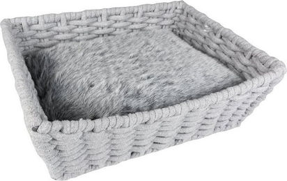 Produktbild von DUVO+ Tierkorb Oyster aus Baumwollseil rechteckig grau