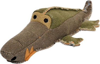 Produktbild von DUVO+ Tierkuscheltier Hundespielzeug Canvas Krokodil