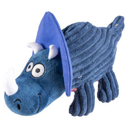 Produktbild von DUVO+ Tierkuscheltier Hundespielzeug Dino Triceratops blau