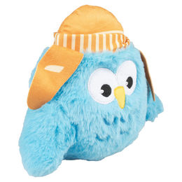Produktbild von DUVO+ Tierkuscheltier Hundespielzeug Eule Junge aus Plüsch blau