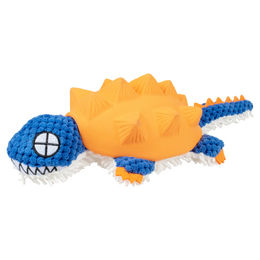 Produktbild von DUVO+ Tierkuscheltier Hundespielzeug Gürteltier Plüsch/Latex orange/blau - 1 Stk.