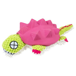 Produktbild von DUVO+ Tierkuscheltier Hundespielzeug Gürteltier Plüsch/Latex violett/grün