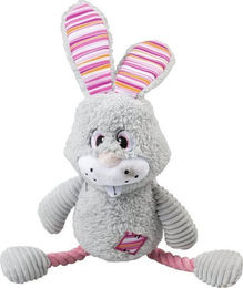 Produktbild von DUVO+ Tierkuscheltier Hundespielzeug Plüsch Kaninchen Silly grau