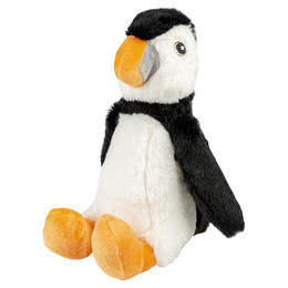 Produktbild von DUVO+ Tierkuscheltier Hundespielzeug Plüsch Papageientaucher schwarz/weiß