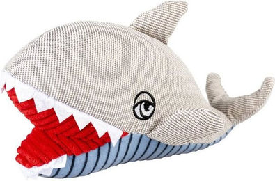 Produktbild von DUVO+ Tierkuscheltier Hundespielzeug Plüsch Wal grau