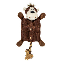 Produktbild von DUVO+ Tierkuscheltier Hundespielzeug Zoo Friends Affe flach braun