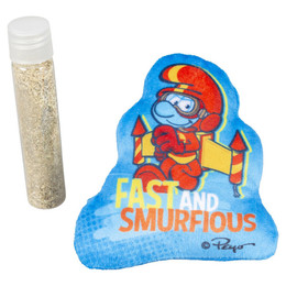 Produktbild von DUVO+ Tierkuscheltier Katzenspielzeug Die Schlümpfe Jetpack Schlumpf Catnip blau