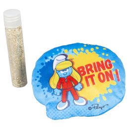 Produktbild von DUVO+ Tierkuscheltier Katzenspielzeug Die Schlümpfe Schlumpfine Catnip blau