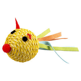 Produktbild von DUVO+ Tierkuscheltier Katzenspielzeug Jolly Ballmaus gelb