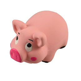 Produktbild von DUVO+ Tierquietschie Hundespielzeug Schwein aus Latex rosa