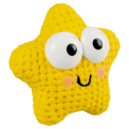 Produktbild von DUVO+ Tierquietschie Hundespielzeug Stern aus Latex gelb