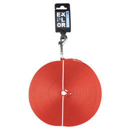 Produktbild von Duvo+ Trackingleine flach Classic rot, Maße: 15 m / 20 mm