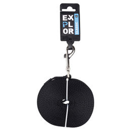 Produktbild von Duvo+ Trackingleine flach Classic schwarz, Maße: 10 m / 20 mm