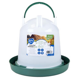 Produktbild von Duvo+ Tränke mit Griff ECO transparent/grün, Fassungsvermögen: 7 Liter