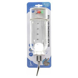 Produktbild von Duvo+ Trinkflasche aus Glas für Kleintiere Größe L - 760 ml