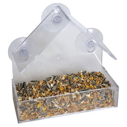 Produktbild von DUVO+ Vogelhaus Futterhaus Paris transparent für Gartenvögel