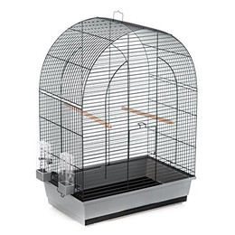 Produktbild von DUVO+ Vogelkäfig Lusi 3 grau/schwarz