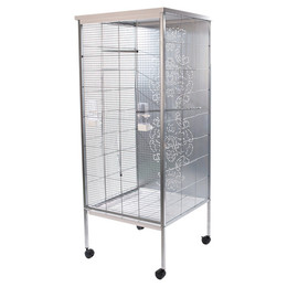 Produktbild von DUVO+ Vogelkäfig Zen Louisa silber