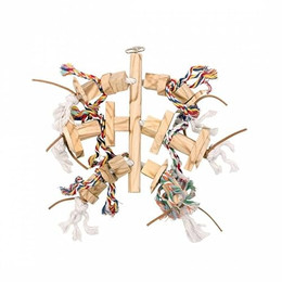 Produktbild von Duvo+ Vogelspielzeug mit Leder und Seil