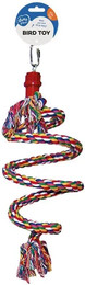 Produktbild von Duvo+ Vogelspielzeug Spirale mit Baumwollknoten und Lederbändern