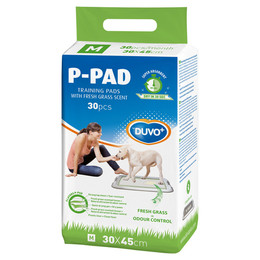 Produktbild von Duvo+ Welpenunterlagen P-PAD mit frischem Grasduft Größe M - 30 x 30 Stk.
