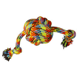 DUVO+ Zerrspielzeug Hundespielzeug Doppelknotenball Beach Baumwolle – Bild 1 von 2