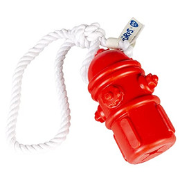 Produktbild von DUVO+ Zerrspielzeug Hundespielzeug Feuerwehr Schlumpf Gummi rot