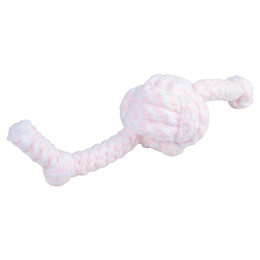 Produktbild von DUVO+ Zerrspielzeug Puppy Soft Seil Ball rosa/weiß