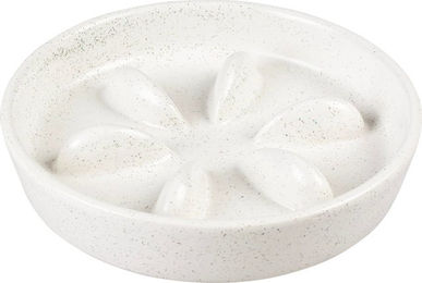 Produktbild von Duvoplus Anti-Schlingnapf Stone Speckle weiß - 580 ml