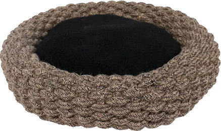 Produktbild von duvoplus Espresso Korb rund Baumwollseil S Schwarz/Braun - 1 Stk.
