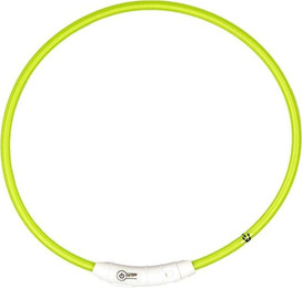 Produktbild von Duvoplus Flash Leuchthalsband USB Nylon grün