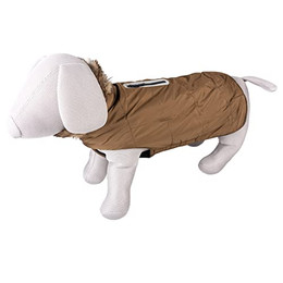 Produktbild von duvoplus Fluffy Hundejacke mit Kapuze XS Khaki
