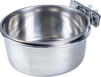 Duvoplus Fressnapf für Vögel aus Inox + 1 Schraube - L – Bild 1 von 5