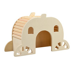 Produktbild von Duvoplus Holzhaus mit Brücke L für kleine Nagetiere