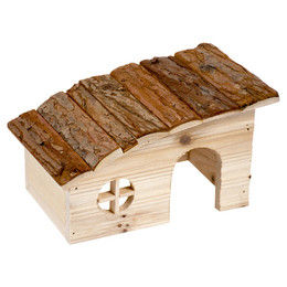 Produktbild von Duvoplus Holzlodge mit Schrägdach für Nagetiere - 270 g