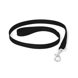 duvoplus Hundeleine aus Nylon Größe L-XL 100 cm x 25 mm Schwarz - 100 cm – Bild 1 von 2