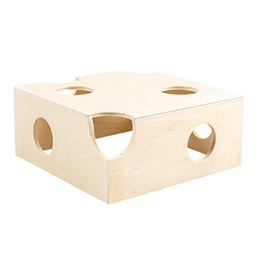 Produktbild von Duvoplus Käsehaus aus Holz für kleine Nagetiere