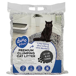 Produktbild von Duvoplus Katzenstreu Premium Active Black Carbon - 12 kg